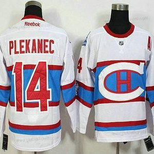 Miesten Montreal Canadiens #14 Tomas Plekanec Reebok Valkoinen 2016 Talvi Klassinen Premier Paita