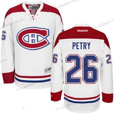 Miesten Montreal Canadiens #26 Jeff Petry Reebok Valkoinen Jääkiekko Ommeltu NHL Paita