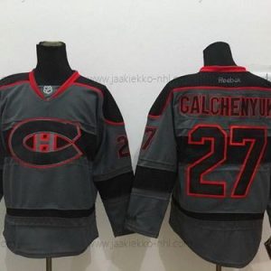 Miesten Montreal Canadiens #27 Alex Galchenyuk Charcoal Harmaa Paita