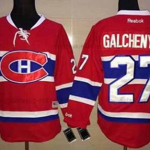 Miesten Montreal Canadiens #27 Alex Galchenyuk Reebok Punainen 2015-16 Kotiottelupaita Premier NHL Paita