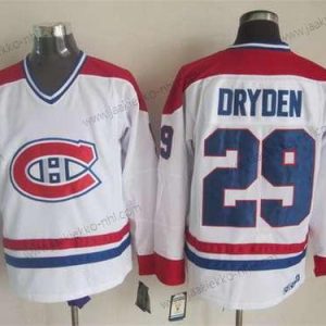 Miesten Montreal Canadiens #29 Ken Dryden Valkoinen CCM Vintage Paita