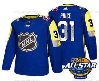 Miesten Montreal Canadiens #31 Carey Price Sininen 2018 NHL All-Star Ommeltu Jääkiekko Paita