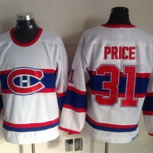 Miesten Montreal Canadiens #31 Carey Price Valkoinen Retro CCM Paita