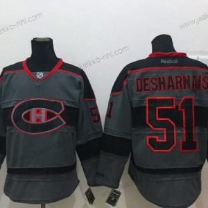 Miesten Montreal Canadiens #51 David Desharnais Charcoal Harmaa Paita