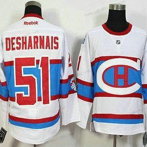 Miesten Montreal Canadiens #51 David Desharnais Reebok Valkoinen 2016 Talvi Klassinen Premier Paita