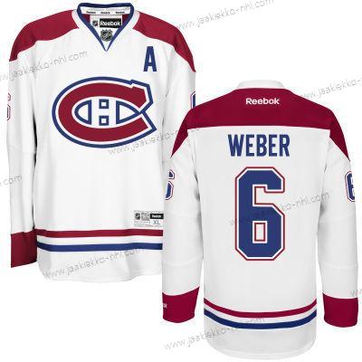 Miesten Montreal Canadiens #6 Shea Weber Valkoinen Reebok Jääkiekko Paita