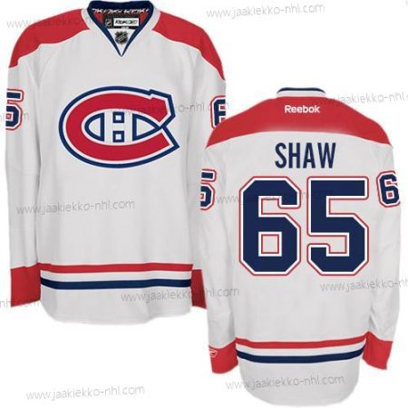 Miesten Montreal Canadiens #65 Andrew Shaw Valkoinen Kolmas paita Reebok NHL Jääkiekko Ommeltu Paita