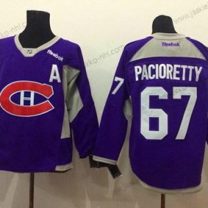 Miesten Montreal Canadiens #67 Max Pacioretty 2014 Training Violetti Paita