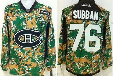 Miesten Montreal Canadiens #76 P.K. Subban 2014 Maastokuvio Paita