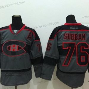 Miesten Montreal Canadiens #76 P.K. Subban Charcoal Harmaa Paita