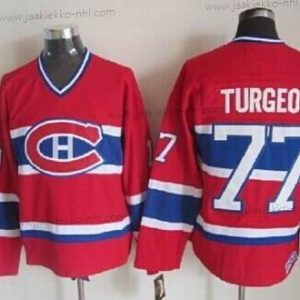 Miesten Montreal Canadiens #77 Pierre Turgeon Punainen Retro CCM Paita