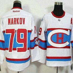 Miesten Montreal Canadiens #79 Andrei Markov Reebok Valkoinen 2016 Talvi Klassinen Premier Paita