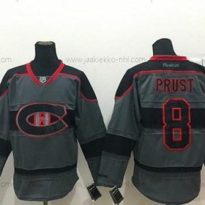 Miesten Montreal Canadiens #8 Brandon Prust Charcoal Harmaa Paita