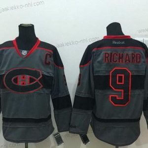 Miesten Montreal Canadiens #9 Maurice Richard Charcoal Harmaa Paita