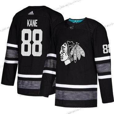 Miesten Mustahawks #88 Patrick Kane Musta Aito 2019 All-Star Ommeltu Jääkiekko Paita