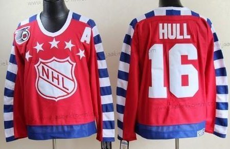 Miesten NHL 1992 All-Star #16 Brett Hull Punainen 75Th Retro CCM Paita