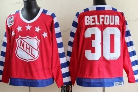 Miesten NHL 1992 All-Star #30 Ed Belfour Punainen 75Th Retro CCM Paita