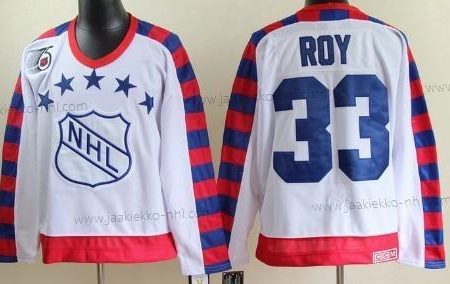 Miesten NHL 1992 All-Star #33 Patrick Roy Valkoinen 75Th Retro CCM Paita