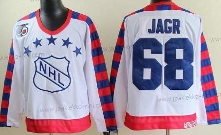 Miesten NHL 1992 All-Star #68 Jaromir Jagr Valkoinen 75Th Retro CCM Paita