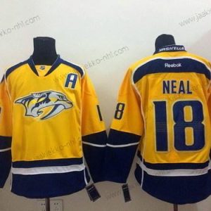 Miesten Nashville Predators #18 James Neal Keltainen Paita