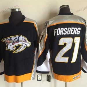 Miesten Nashville Predators #21 Filip Forsberg Laivastonsininen Sininen 1998-99 Ommeltu NHL CCM Vintage Jääkiekko Paita