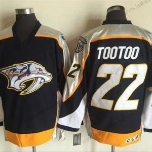 Miesten Nashville Predators #22 Jordin Tootoo Laivastonsininen Sininen 1998-99 Ommeltu NHL CCM Vintage Jääkiekko Paita