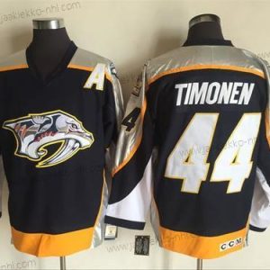 Miesten Nashville Predators #44Kimmo Timonen Laivastonsininen Sininen 1998-99 Ommeltu NHL CCM Vintage Jääkiekko Paita