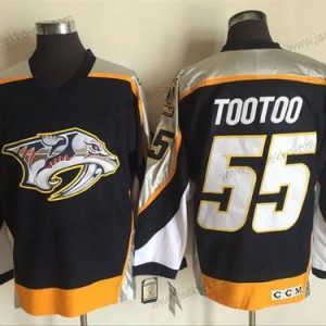 Miesten Nashville Predators #55 Jordin Tootoo Laivastonsininen Sininen 1998-99 Ommeltu NHL CCM Vintage Jääkiekko Paita