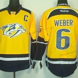 Miesten Nashville Predators #6 Shea Weber Keltainen Paita