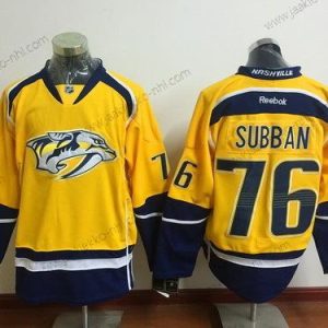 Miesten Nashville Predators #76 P. K. Subban Keltainen Reebok Jääkiekko Paita