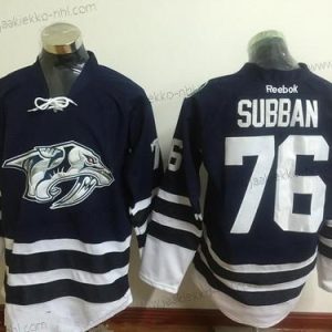 Miesten Nashville Predators #76 P. K. Subban Laivastonsininen Sininen Vieraspaita Ommeltu NHL Reebok Jääkiekko Paita