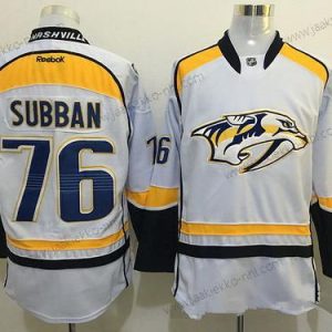 Miesten Nashville Predators #76 P. K. Subban Valkoinen Reebok NHL Jääkiekko Paita