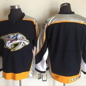 Miesten Nashville Predators Tyhjä Laivastonsininen Sininen 1998-99 Ommeltu NHL CCM Vintage Jääkiekko Paita