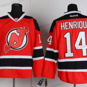 Miesten New Jersey Devils #14 Adam Henrique Punainen With Musta Paita