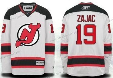 Miesten New Jersey Devils #19 Travis Zajac Valkoinen Paita