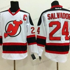 Miesten New Jersey Devils #24 Bryce Salvador Valkoinen Paita