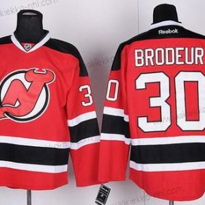 Miesten New Jersey Devils #30 Martin Brodeur Punainen With Musta Paita