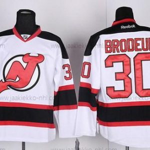 Miesten New Jersey Devils #30 Martin Brodeur Valkoinen Paita