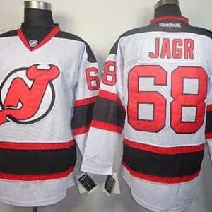 Miesten New Jersey Devils #68 Jaromir Jagr Valkoinen Paita