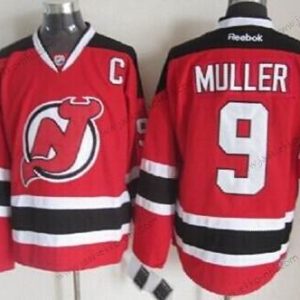 Miesten New Jersey Devils #9 Kirk Muller Punainen With Musta Retro CCM Paita