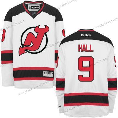 Miesten New Jersey Devils #9 Taylor Hall Valkoinen Kolmas paita Ommeltu NHL Reebok Jääkiekko Paita