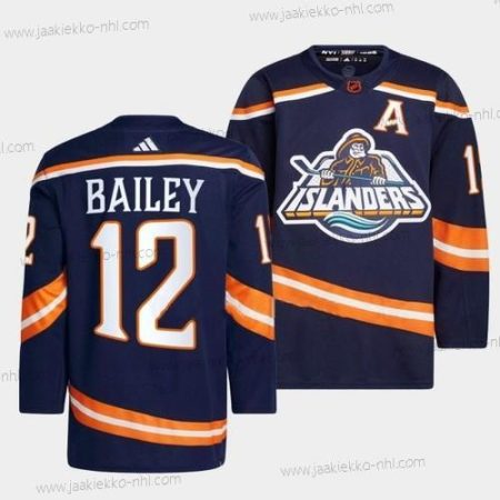 Miesten New York Islanders #12 Josh Bailey 2022 Laivastonsininen Käänteinen Retro 2.0 Ommeltu Paita