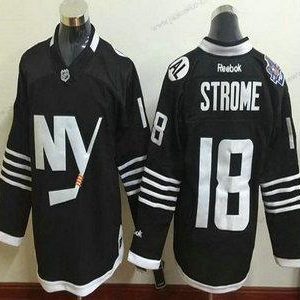 Miesten New York Islanders #18 Ryan Strome 2015 Reebok Musta Premier Vaihtopaita Paita