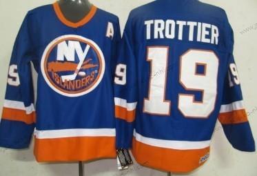 Miesten New York Islanders #19 Bryan Trottier Sininen Retro CCM Paita