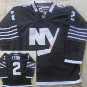 Miesten New York Islanders #2 Nick Leddy 2015 Reebok Musta Premier Vaihtopaita Paita