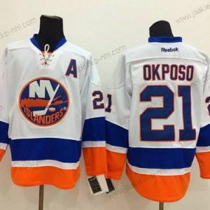 Miesten New York Islanders #21 Kyle Okposo Valkoinen Paita