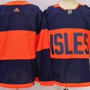 Miesten New York Islanders Tyhjä Laivastonsininen 2024 Stadium Series Ommeltu Paita