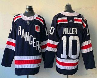 Miesten New York Rangers #10 J. T. Miller Royal Sininen 2018 Talvi Klassinen Ommeltu NHL Jääkiekko Paita