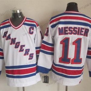 Miesten New York Rangers #11 Mark Messier 1993 Valkoinen Retro CCM Paita