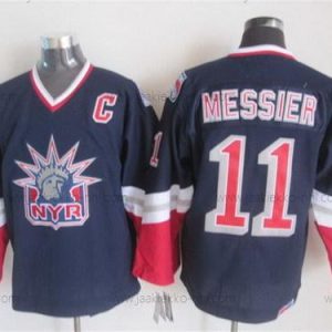 Miesten New York Rangers #11 Mark Messier Laivastonsininen Sininen Retro CCM Paita